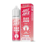 Just Juice Bar Saltfill Shortfill 40ml E-Liquid Cherry – bold, fruity flavors with smooth nicotine salt base for a premium vape experience